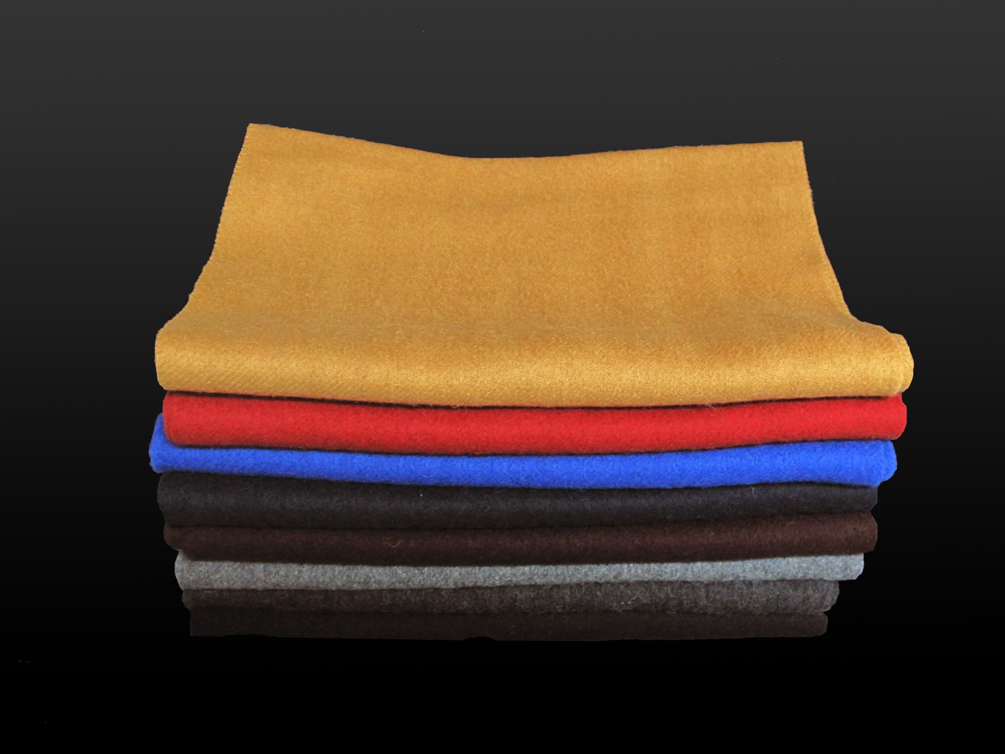 Wool Mufflers in Various Solid Colors